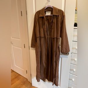 Brown London Fog trench coat